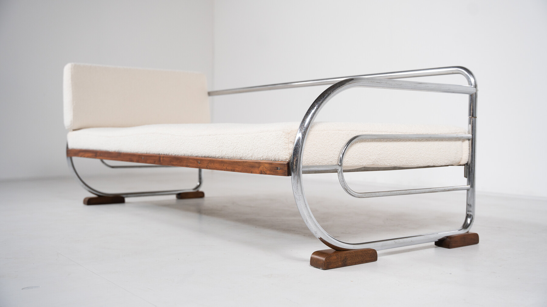 Art Deco Tubular Steel Sofa from Hynek Gottwald, 1930s