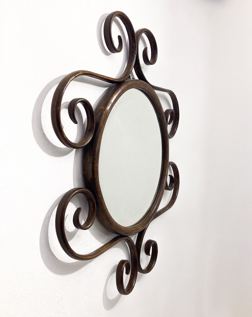 Bentwood Mirror by Thonet, 1900s