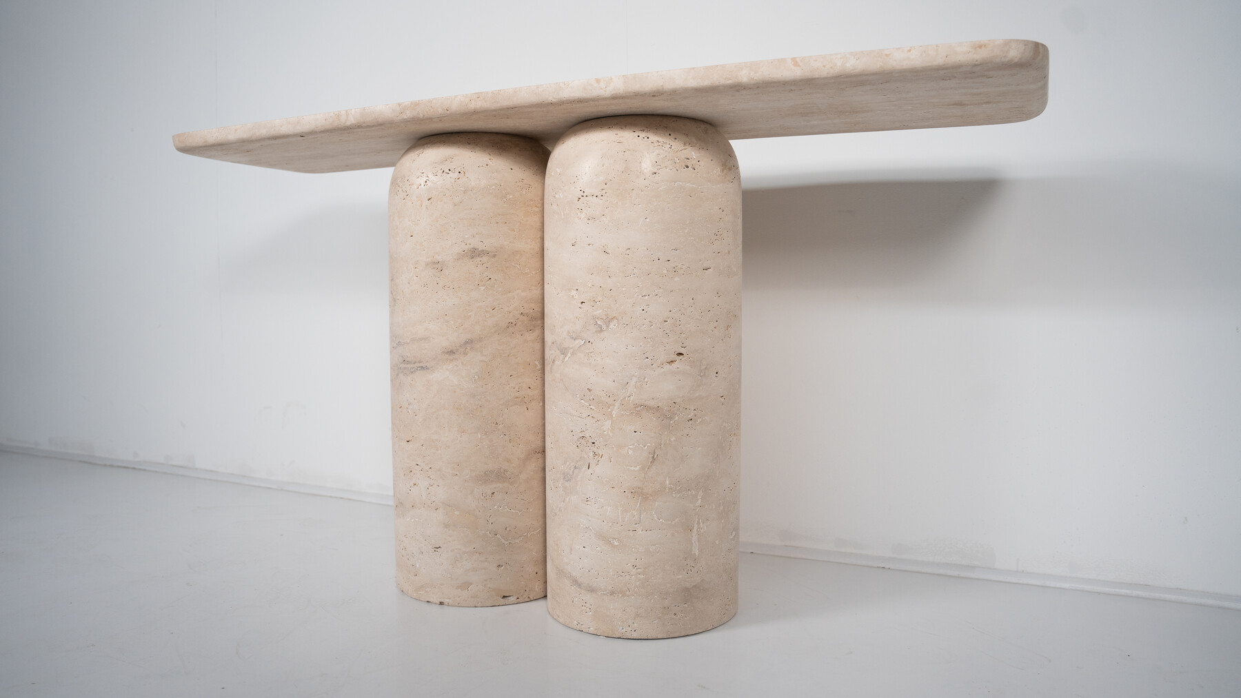 Contemporary Console, Travertine, Italy