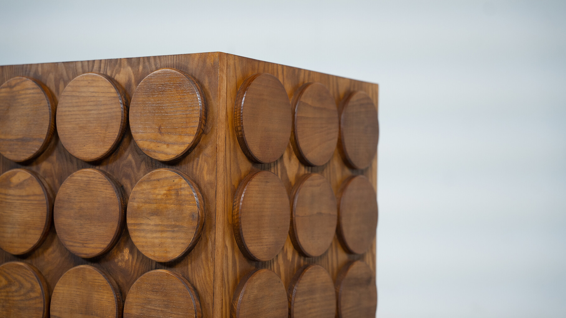 Contemporary Sideboard, Wood and Brass, Italy