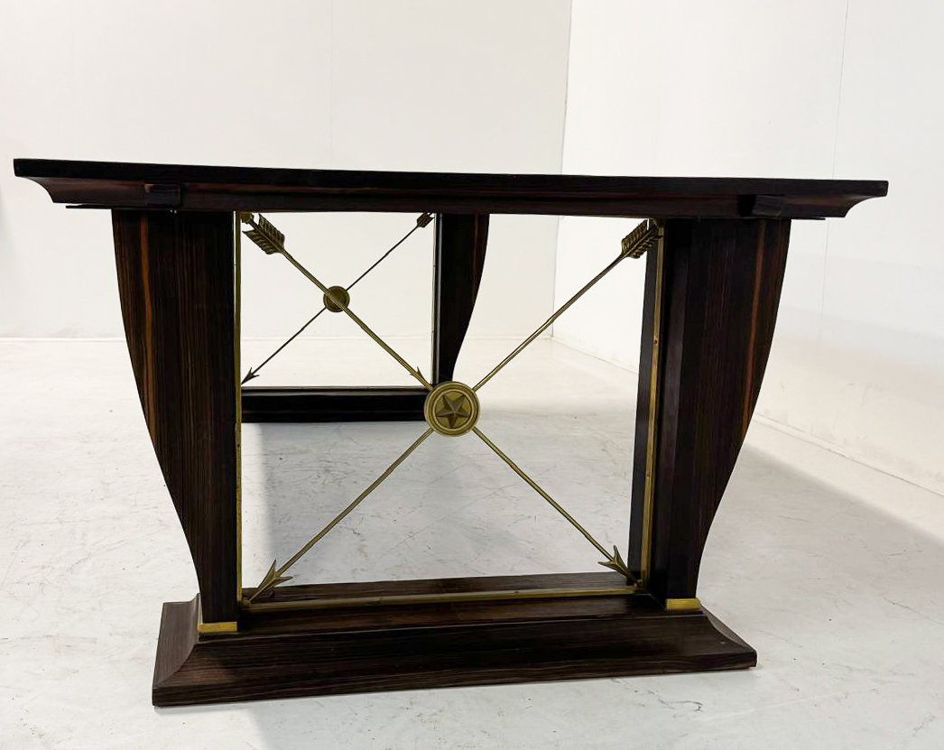 Dining Table/ Desk, Macassar Ebony, 1940s