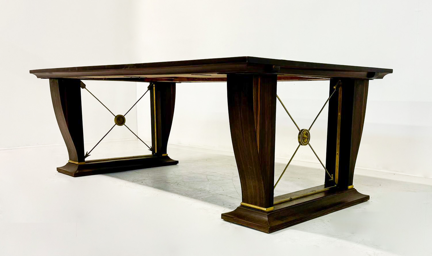 Dining Table/ Desk, Macassar Ebony, 1940s