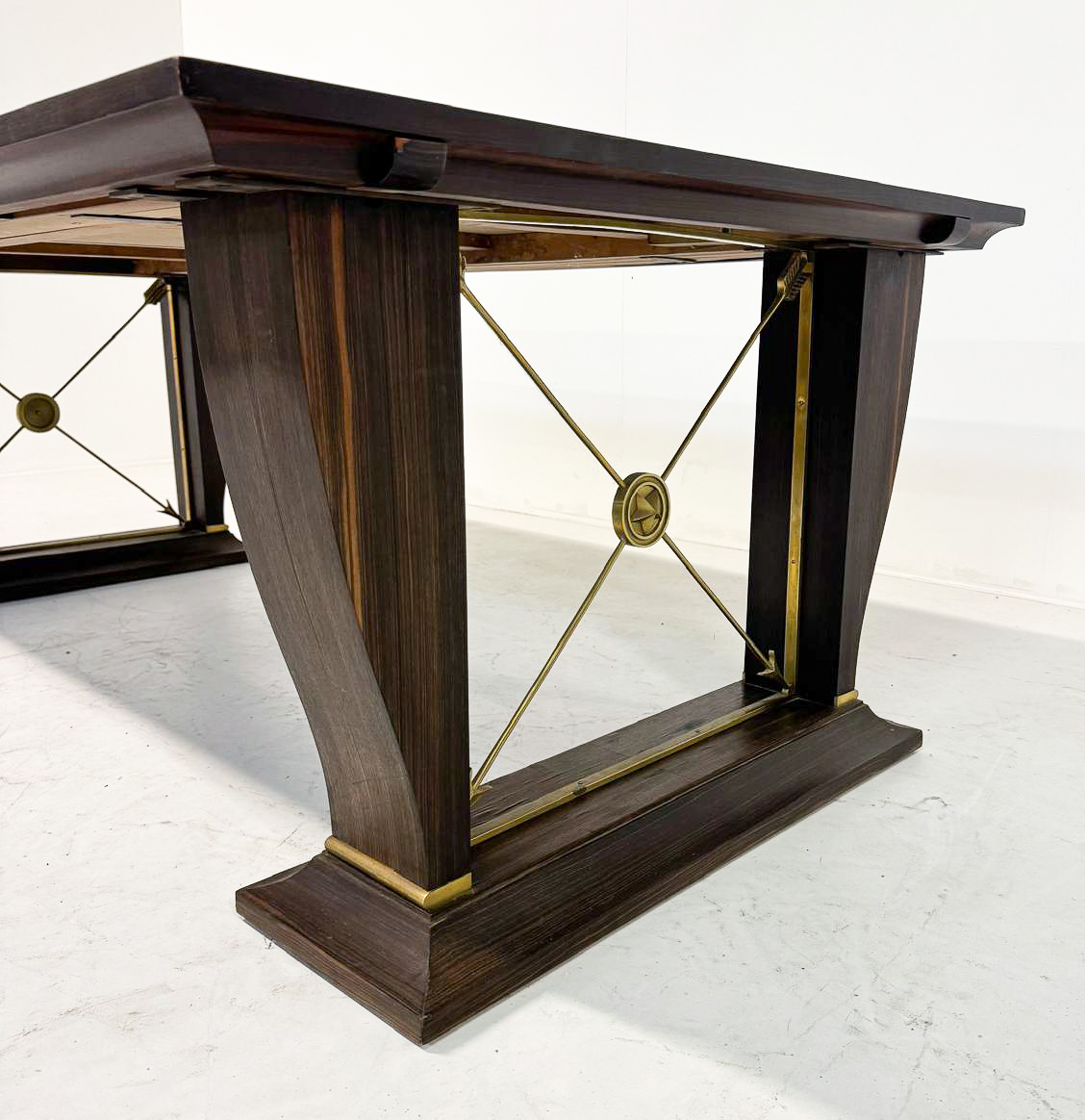 Dining Table/ Desk, Macassar Ebony, 1940s