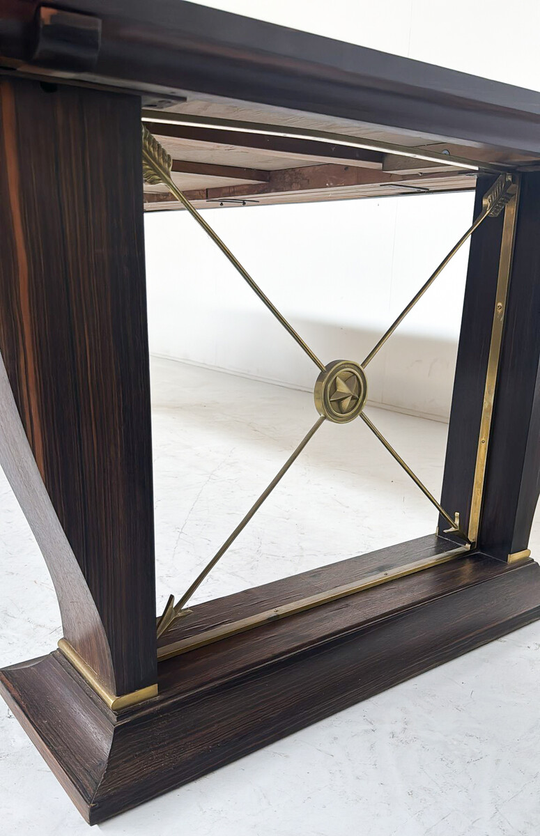 Dining Table/ Desk, Macassar Ebony, 1940s