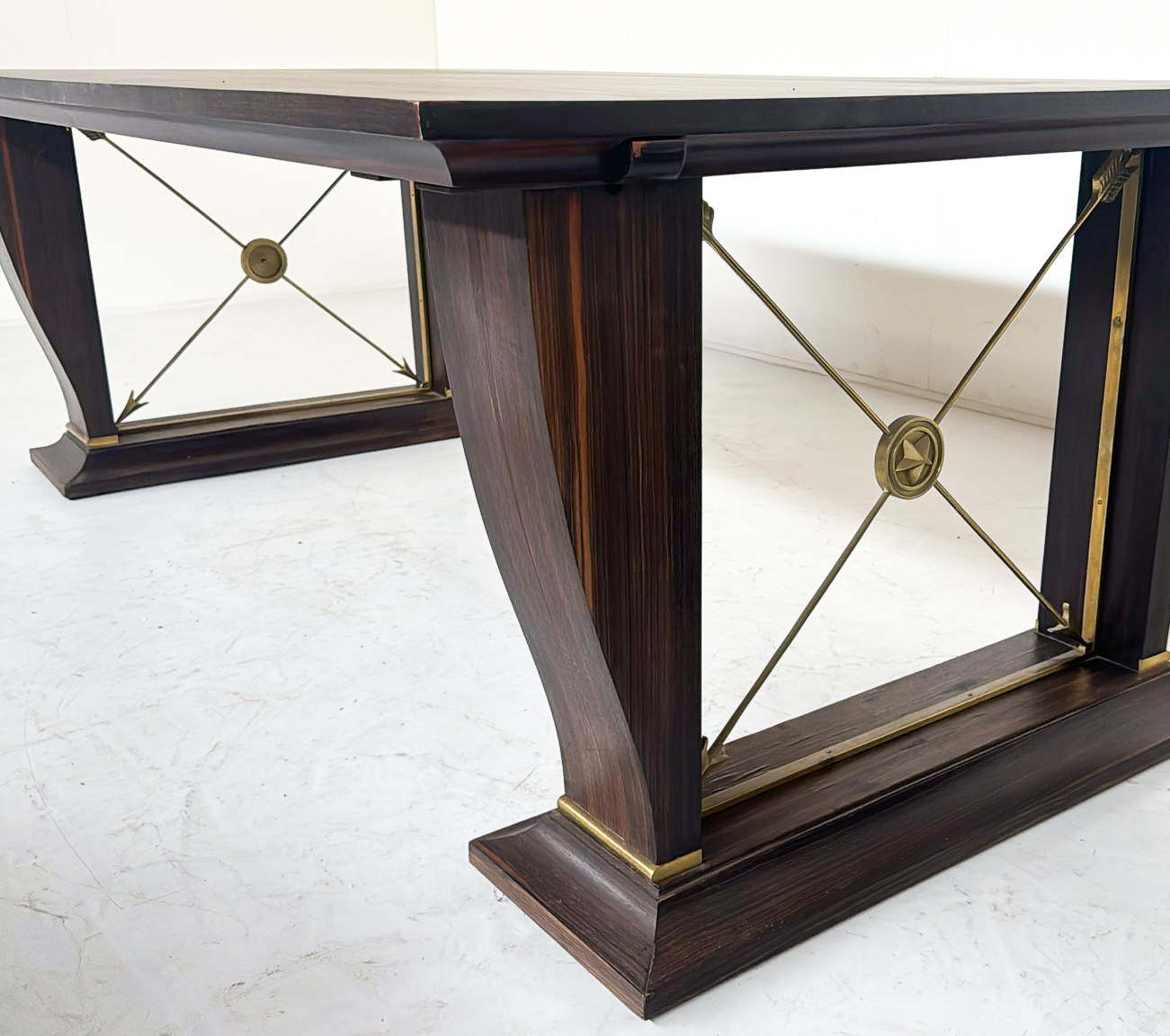 Dining Table/ Desk, Macassar Ebony, 1940s