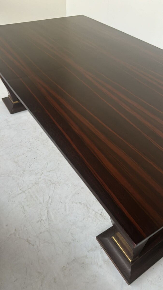 Dining Table/ Desk, Macassar Ebony, 1940s