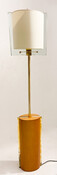 Fontana Arte Floor Lamp by Nathalie Grenon, Glass and Wood, Italy, 1990, 2 available