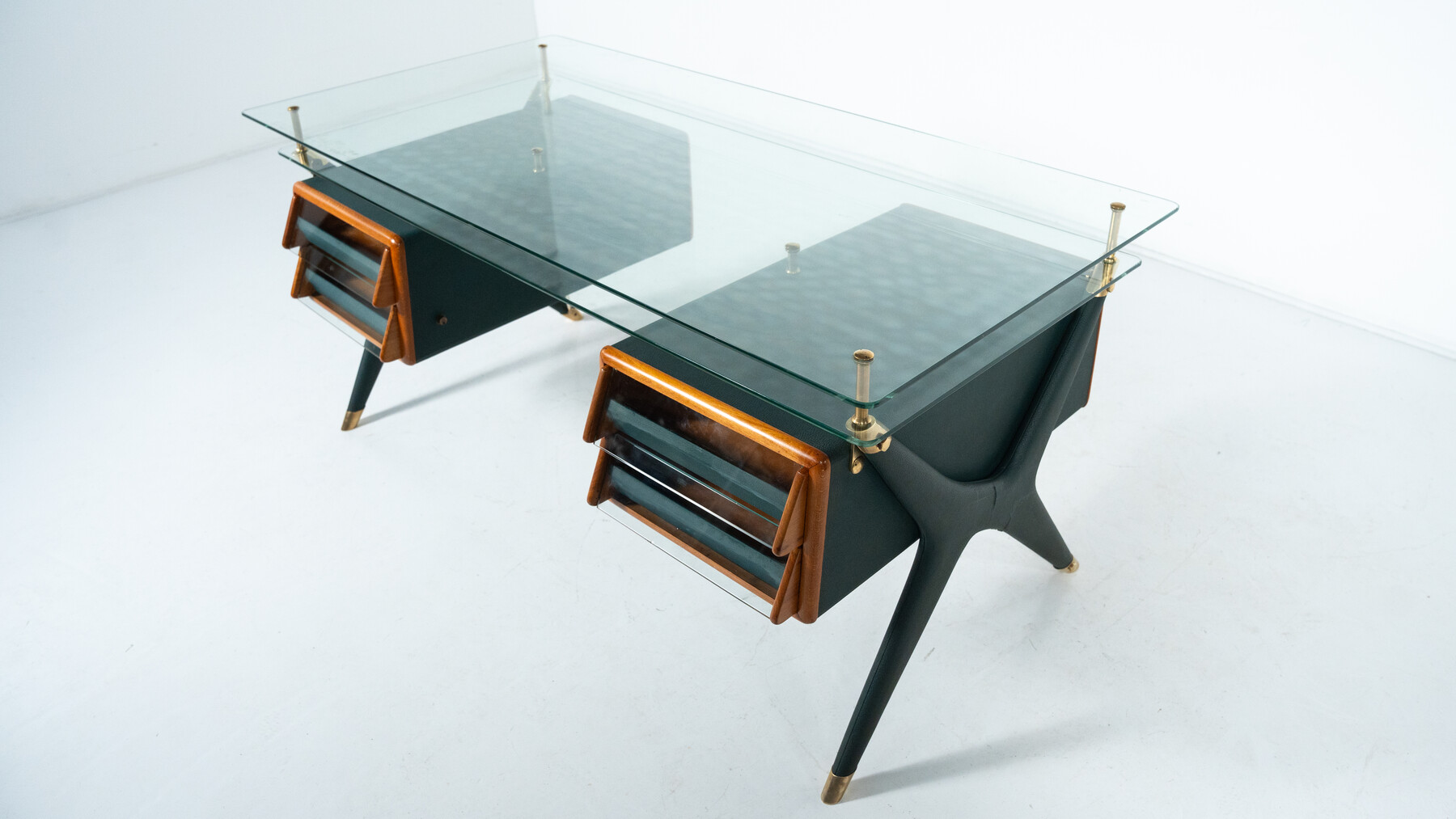 Large Desk By Silvio Berrone from the Bialetti building, Omegna, Italy 1955