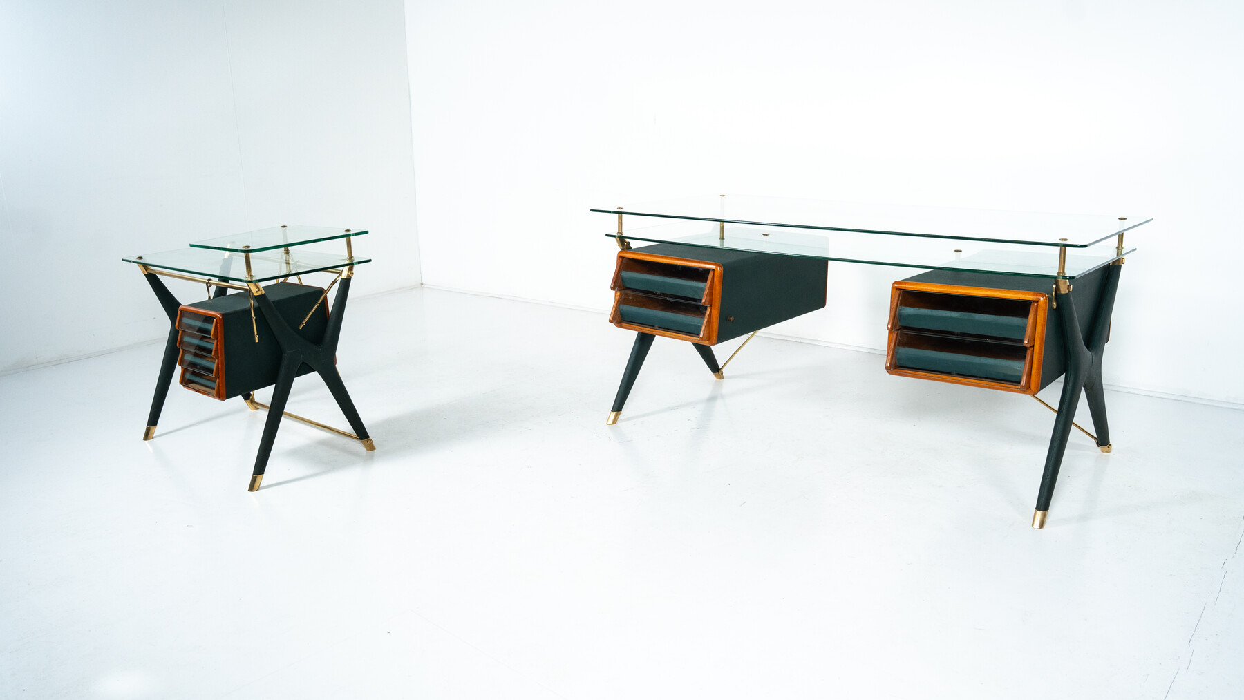 Large Desk By Silvio Berrone from the Bialetti building, Omegna, Italy 1955