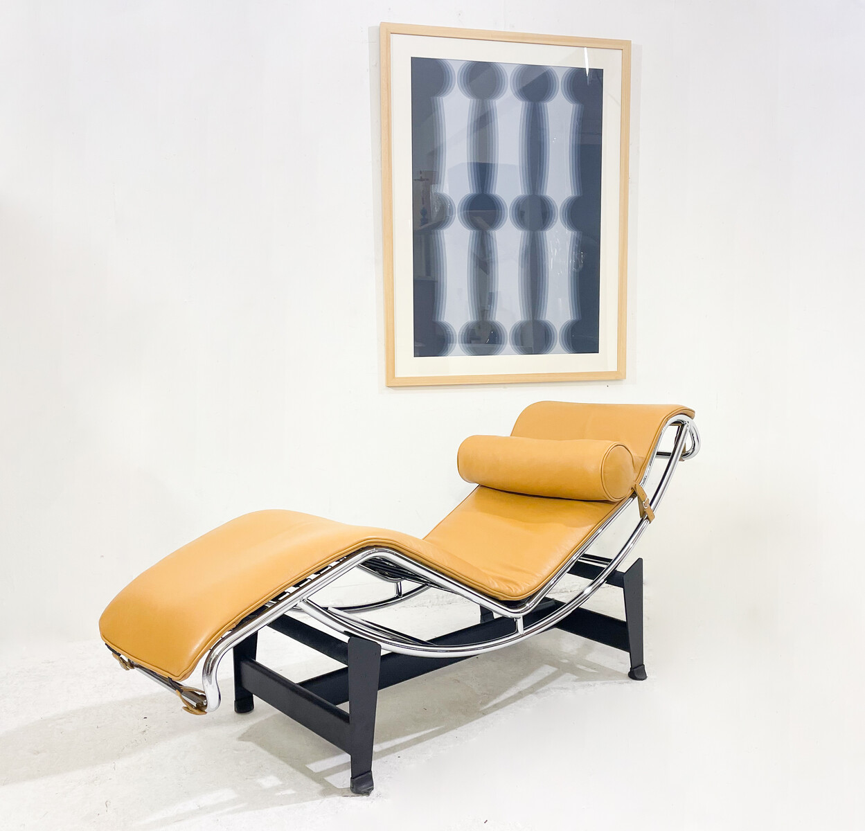 Le Corbusier Lounge Chair LC4 For Cassina, Cognac Leather,Italy