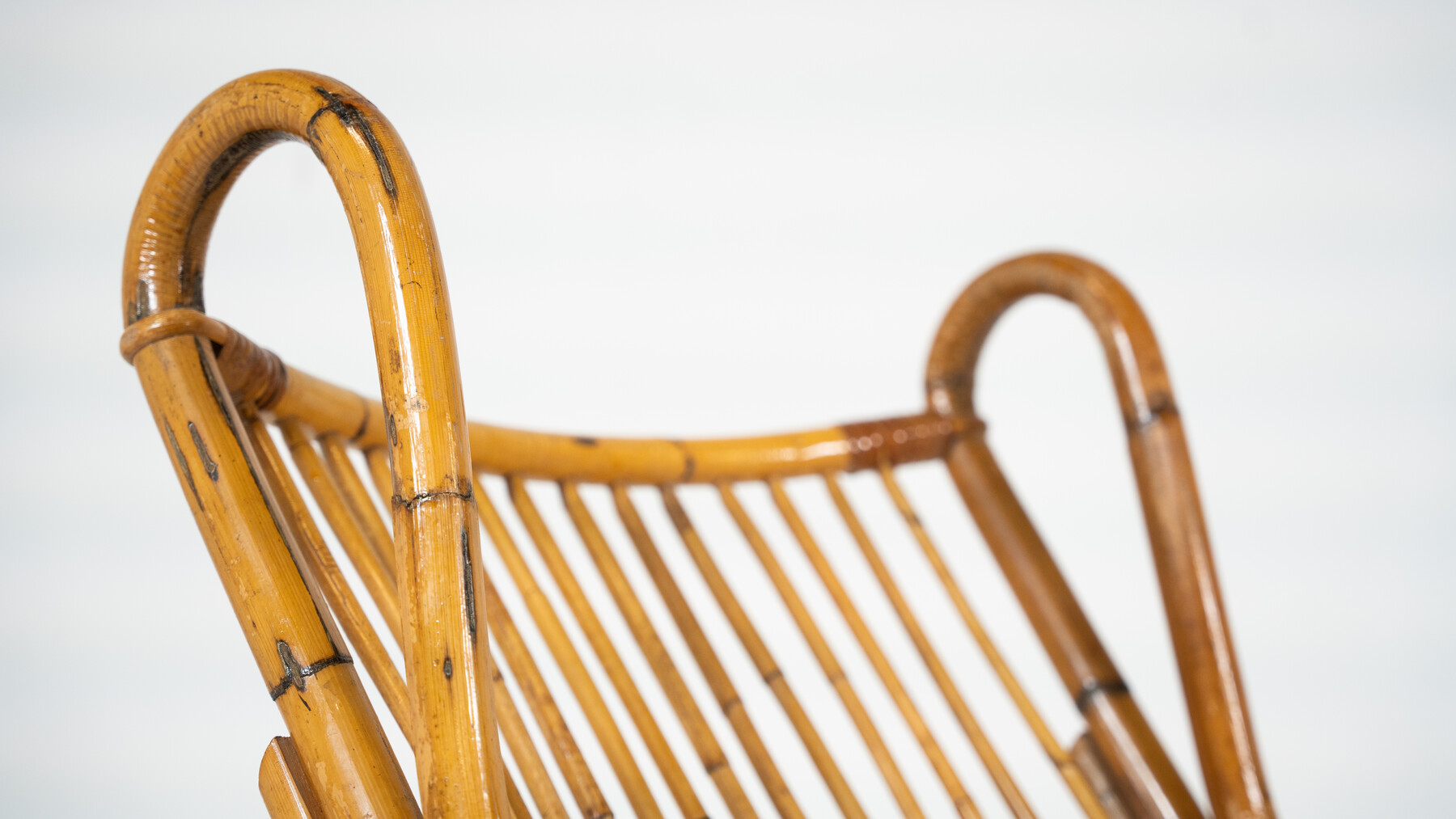 Lounge chair in rattan, Italy 1970