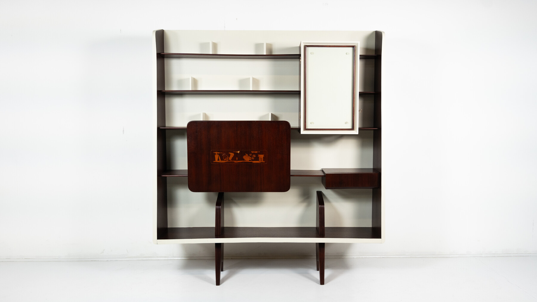 Mid-Century Bookcase by Gio Ponti for Ariberto Colombo, 1945