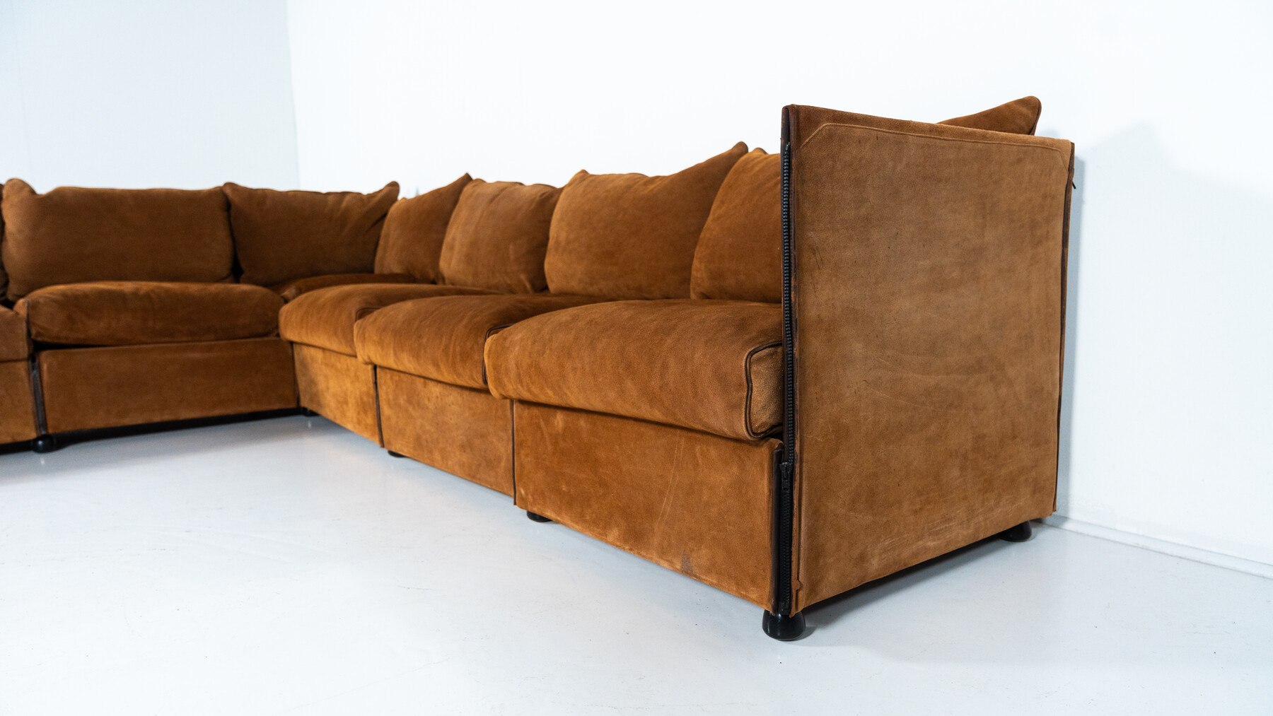 Mid-Century Landeau Sofa by Mario Bellini for Cassina, 1970s - Original Upholstery