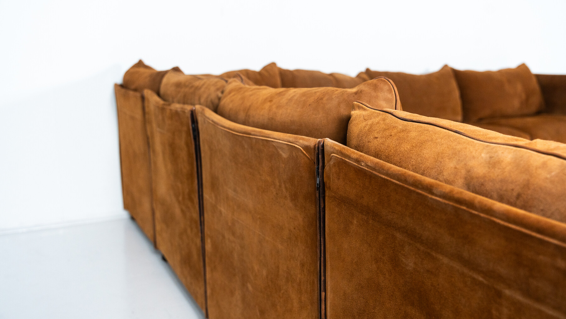 Mid-Century Landeau Sofa by Mario Bellini for Cassina, 1970s - Original Upholstery