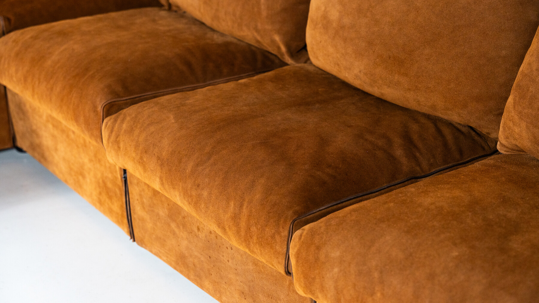 Mid-Century Landeau Sofa by Mario Bellini for Cassina, 1970s - Original Upholstery