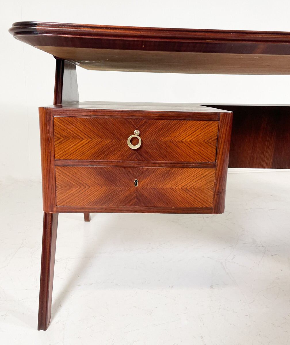 Mid-Century Large Executive Desk by Vittorio Dassi, 1950s