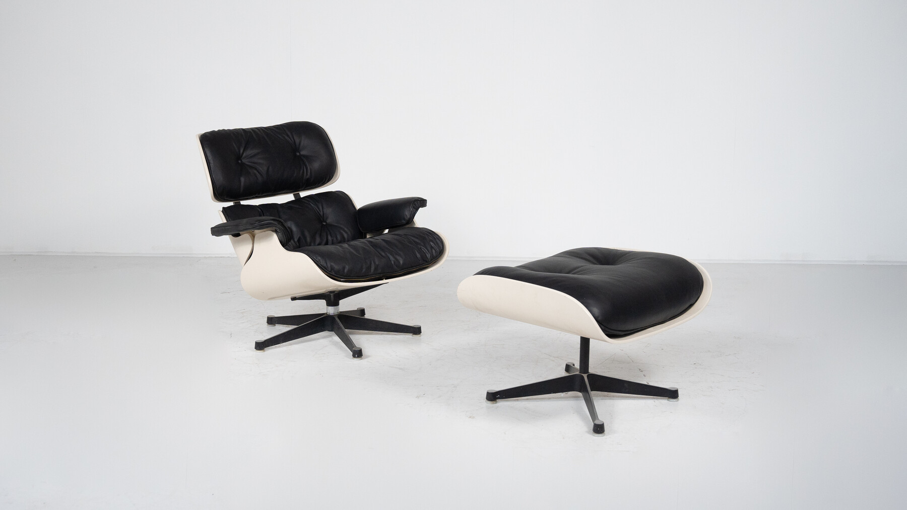 Mid-Century Lounge Chair and Ottoman by Charles & Ray Eames