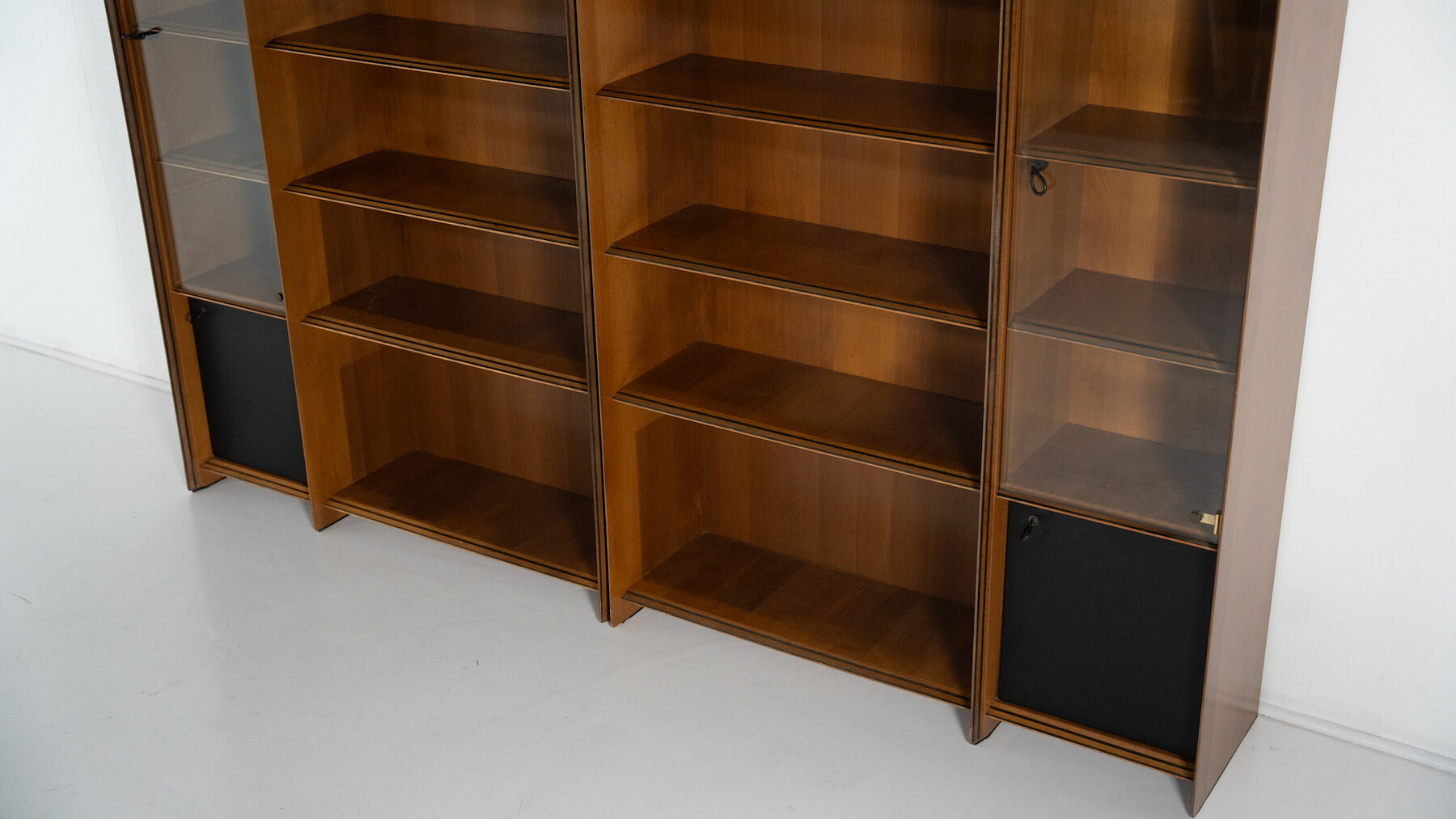 Mid-Century Modern Artona Bookcase by Afra and Tobia Scarpa, Maxalto,1960s ( In two parts) 