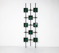 Mid-Century Modern Brutalist Wall Sculpture, Ceramic and Cast Aluminium, 1970s