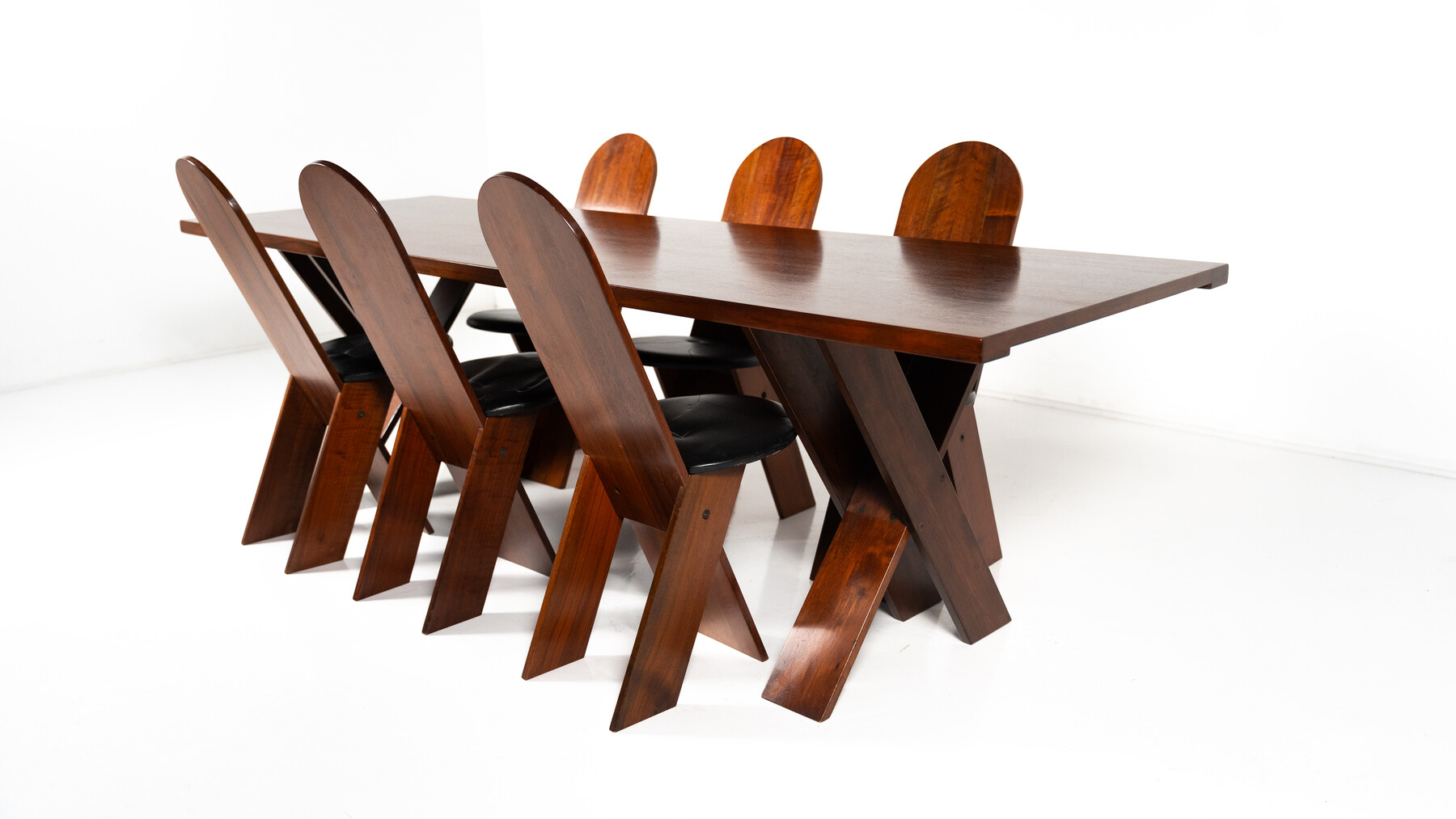 Mid-Century Modern Dining Set by Marco Zanuzo for Poggi, Italy, 1970s