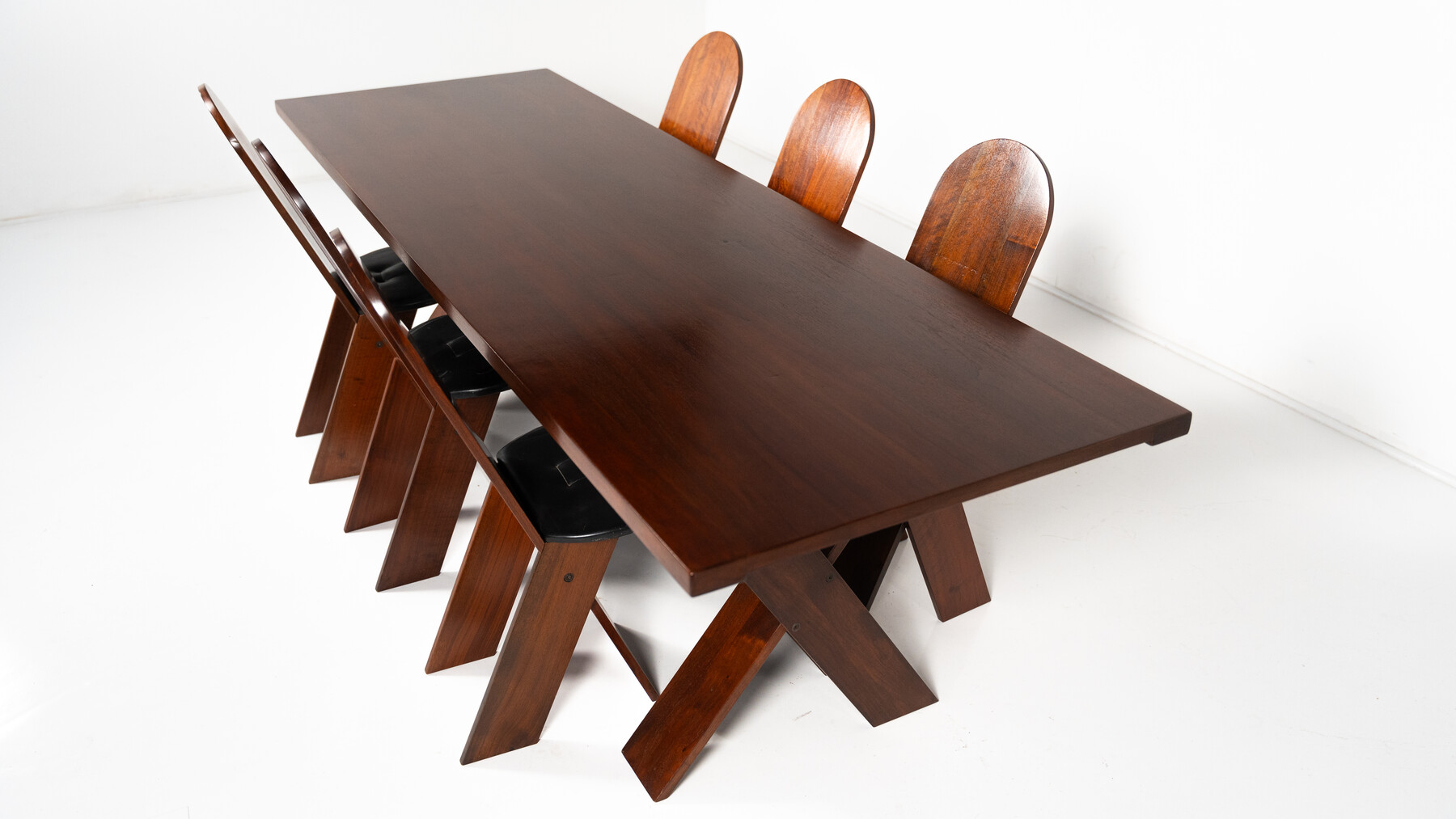 Mid-Century Modern Dining Set by Marco Zanuzo for Poggi, Italy, 1970s