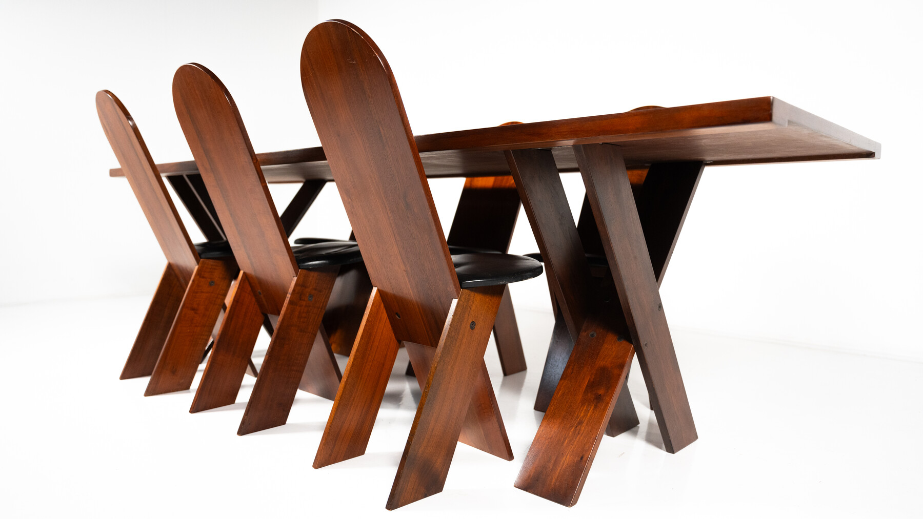 Mid-Century Modern Dining Set by Marco Zanuzo for Poggi, Italy, 1970s