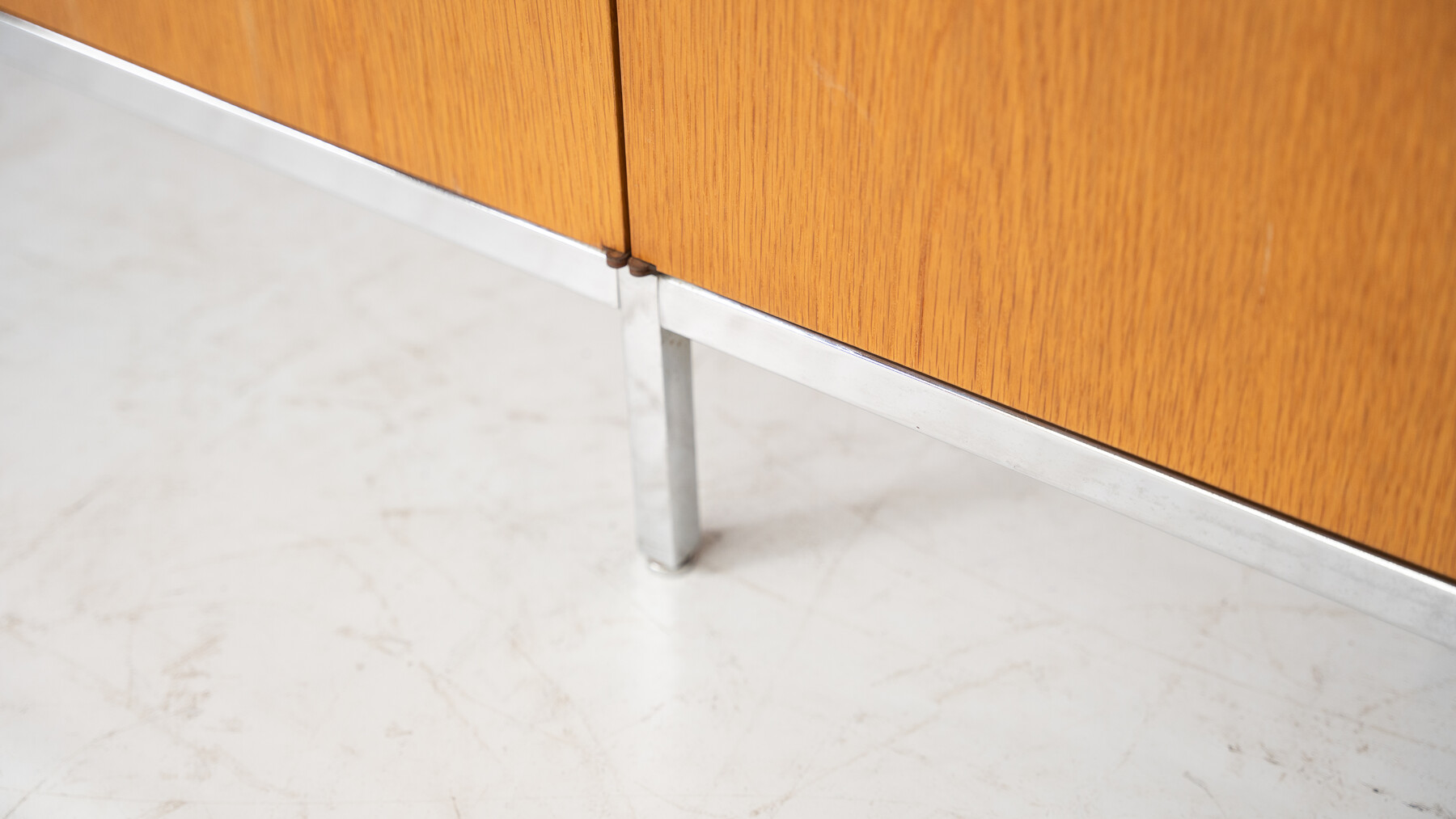 Mid-Century Modern Florence Knoll Sideboard, Marble and Wood, 1960s