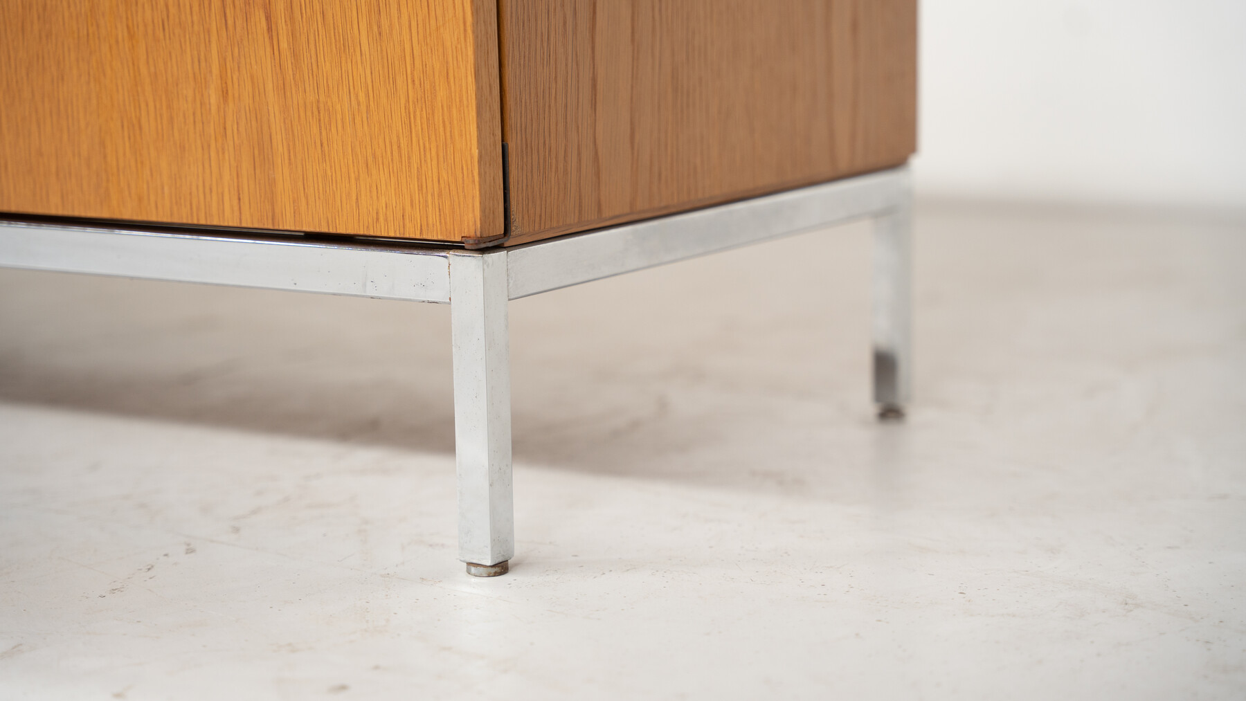 Mid-Century Modern Florence Knoll Sideboard, Marble and Wood, 1960s