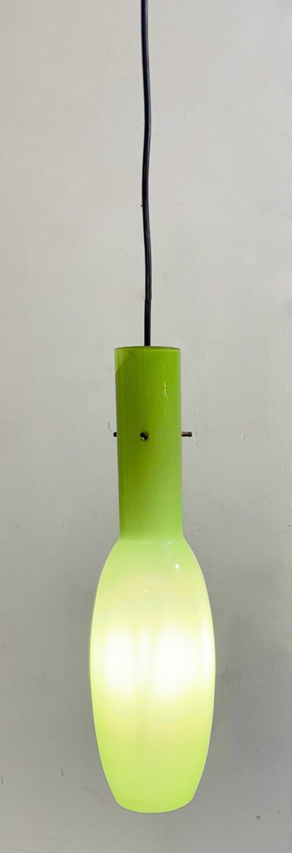 Mid-Century Modern Green Suspension, Italy, 1960s