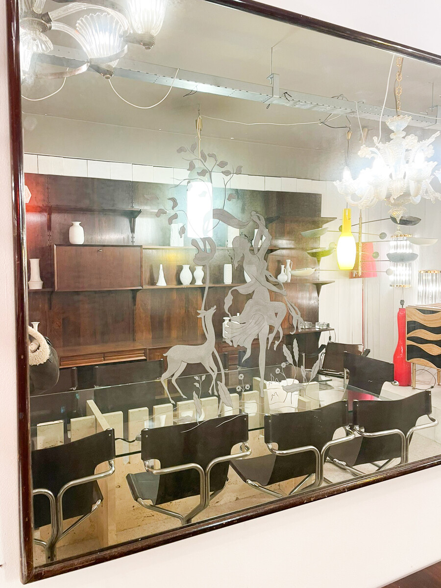 Mid-Century-Modern Italian Mirror