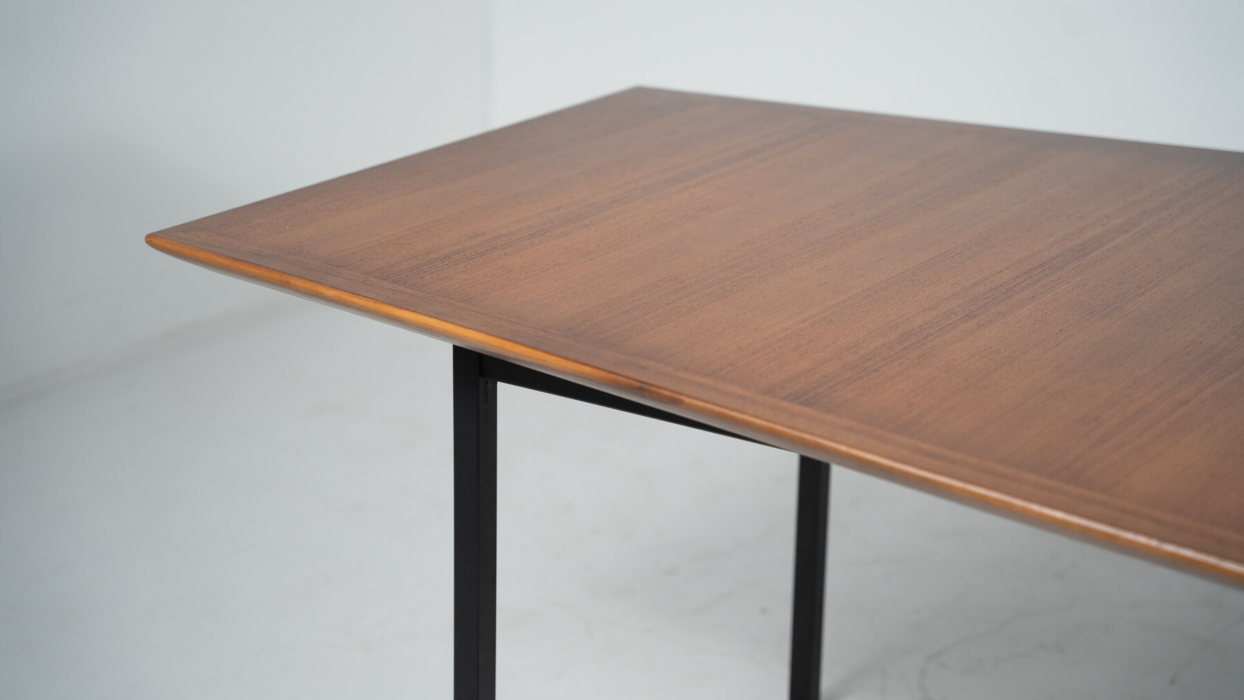 Mid-Century Modern Large Wooden Dining Table for Knoll 