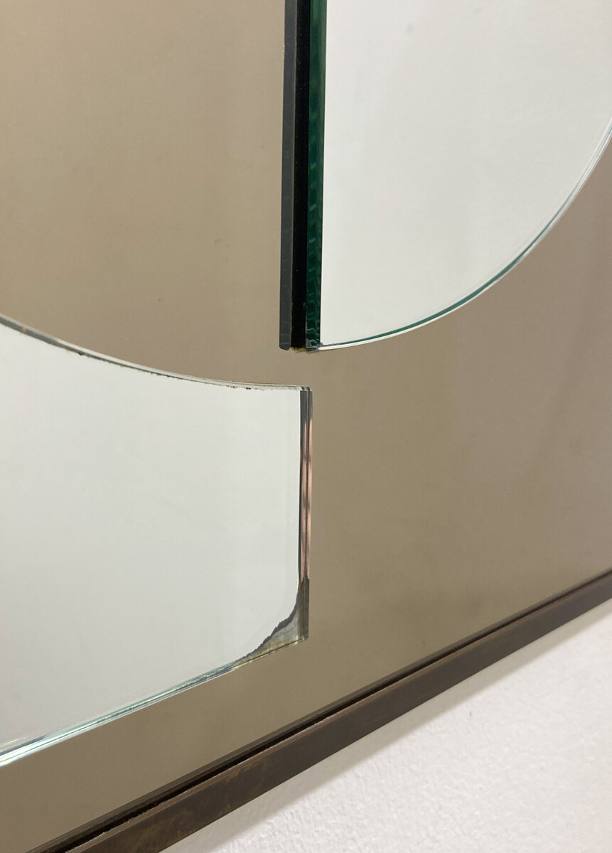 Mid-Century Modern Miroir by Nazaret, Italy, 1970s