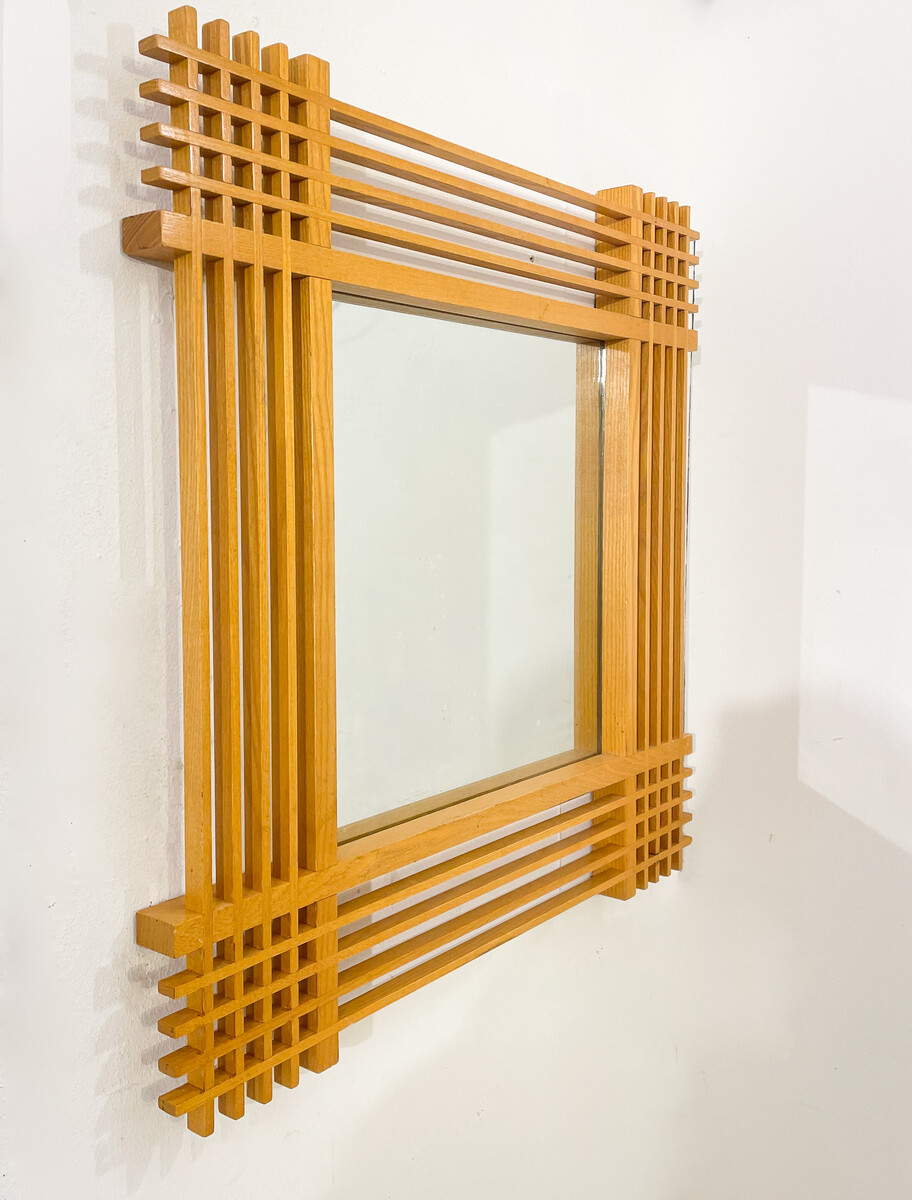 Mid-Century Modern Mirror by Ettore Sottsass, Italy, 1950s