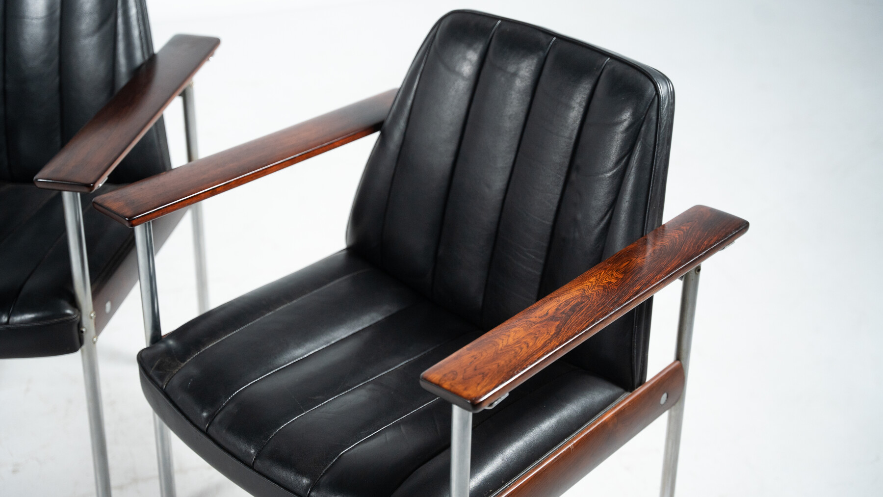 Mid-Century Modern Pair of  Armchairs Model 1001 by Sven Ivar Dysthe for Dokka Mobler - 2 pairs available