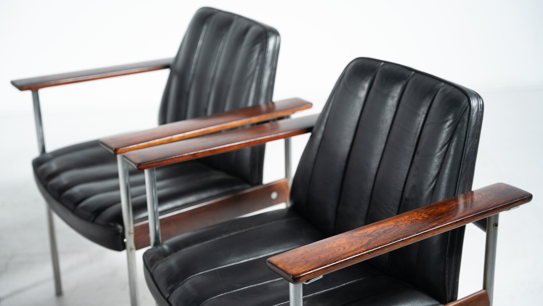 Mid-Century Modern Pair of  Armchairs Model 1001 by Sven Ivar Dysthe for Dokka Mobler - 2 pairs available