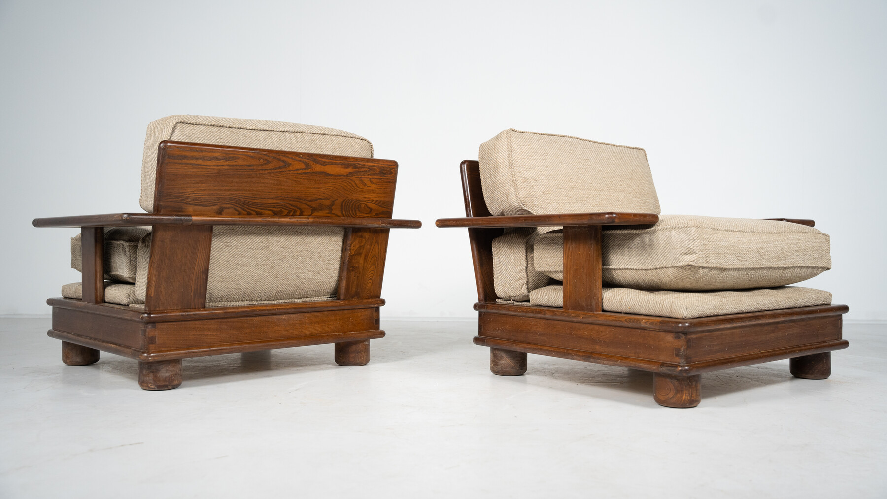 Mid-Century modern Pair of Italian Armchairs by Mobil Girgi,1960s