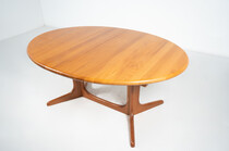 Mid-Century Modern Scandinavian Extendable Dining Table