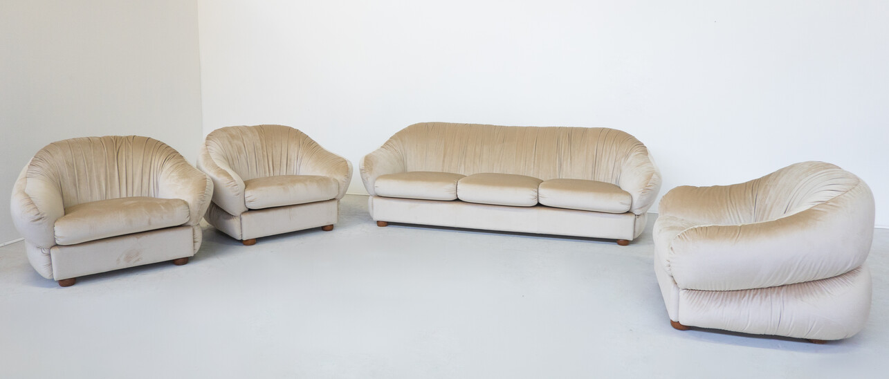 Vintage 3-seater Boa sofa from the Campana brothers by Edra