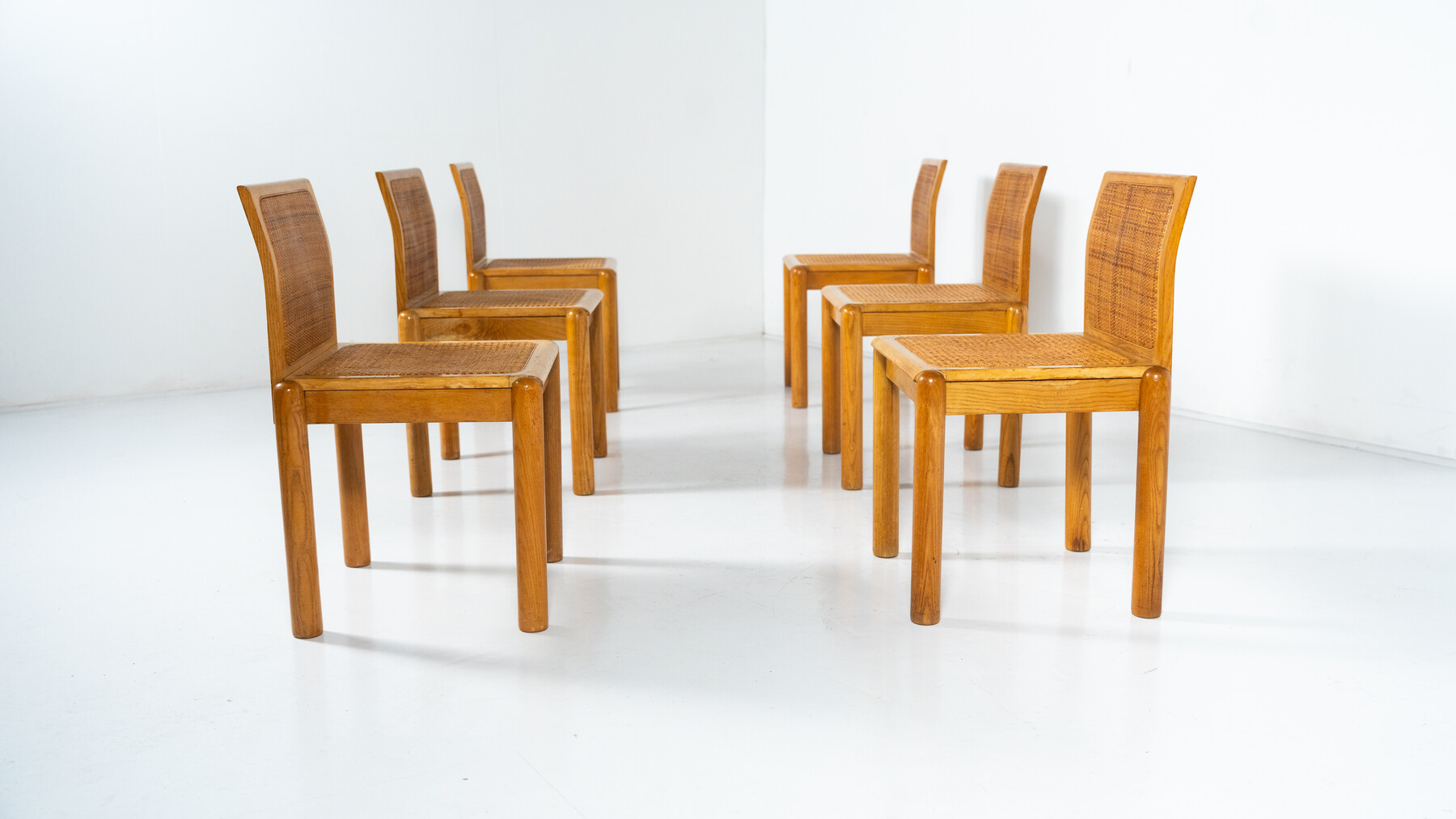 Mid-Century Modern Set of 6 Chairs, Italy, 1960s