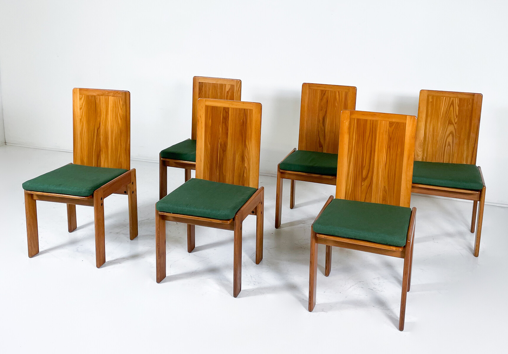 Mid-Century Modern Set of 6 Dining Chairs by  Romanutti, Italy, 1970s