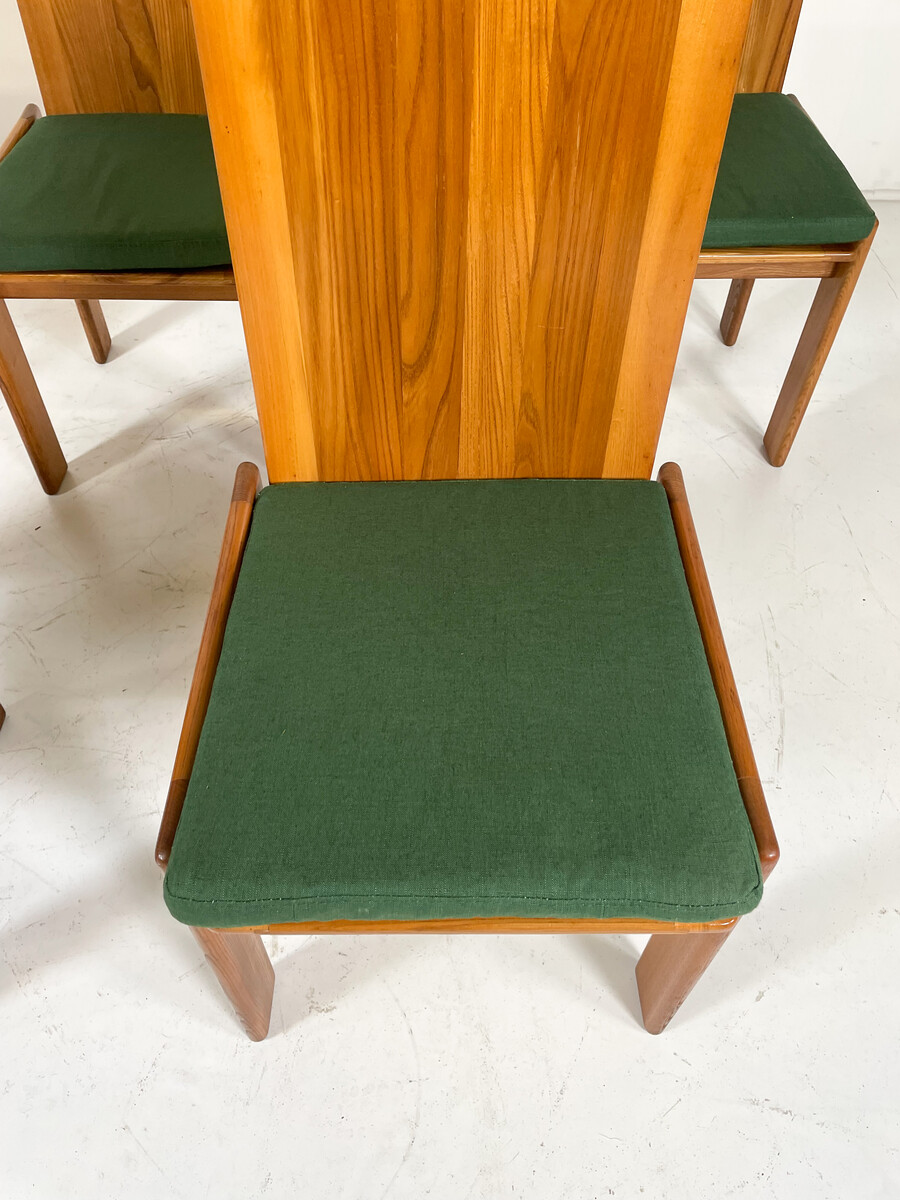 Mid-Century Modern Set of 6 Dining Chairs by  Romanutti, Italy, 1970s