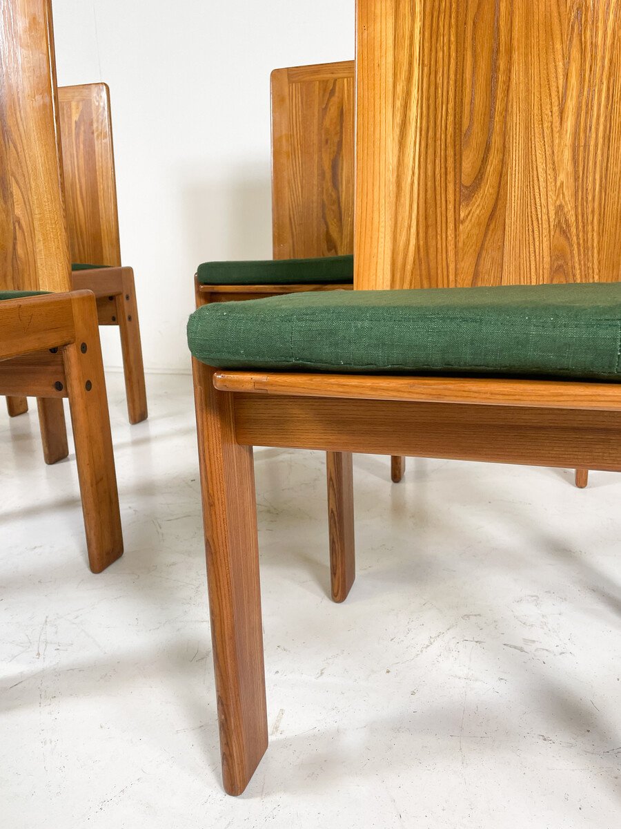 Mid-Century Modern Set of 6 Dining Chairs by  Romanutti, Italy, 1970s