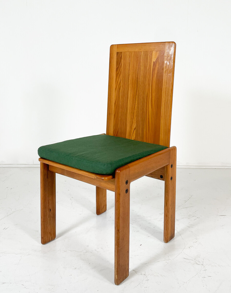 Mid-Century Modern Set of 6 Dining Chairs by  Romanutti, Italy, 1970s