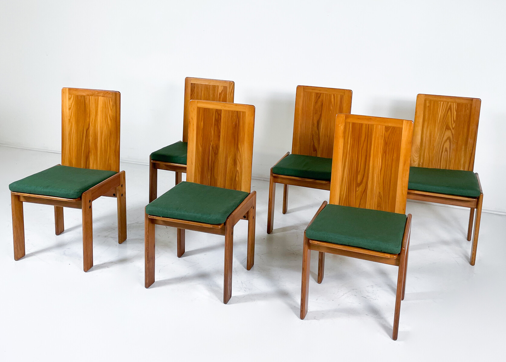 Mid-Century Modern Set of 6 Dining Chairs by  Romanutti, Italy, 1970s