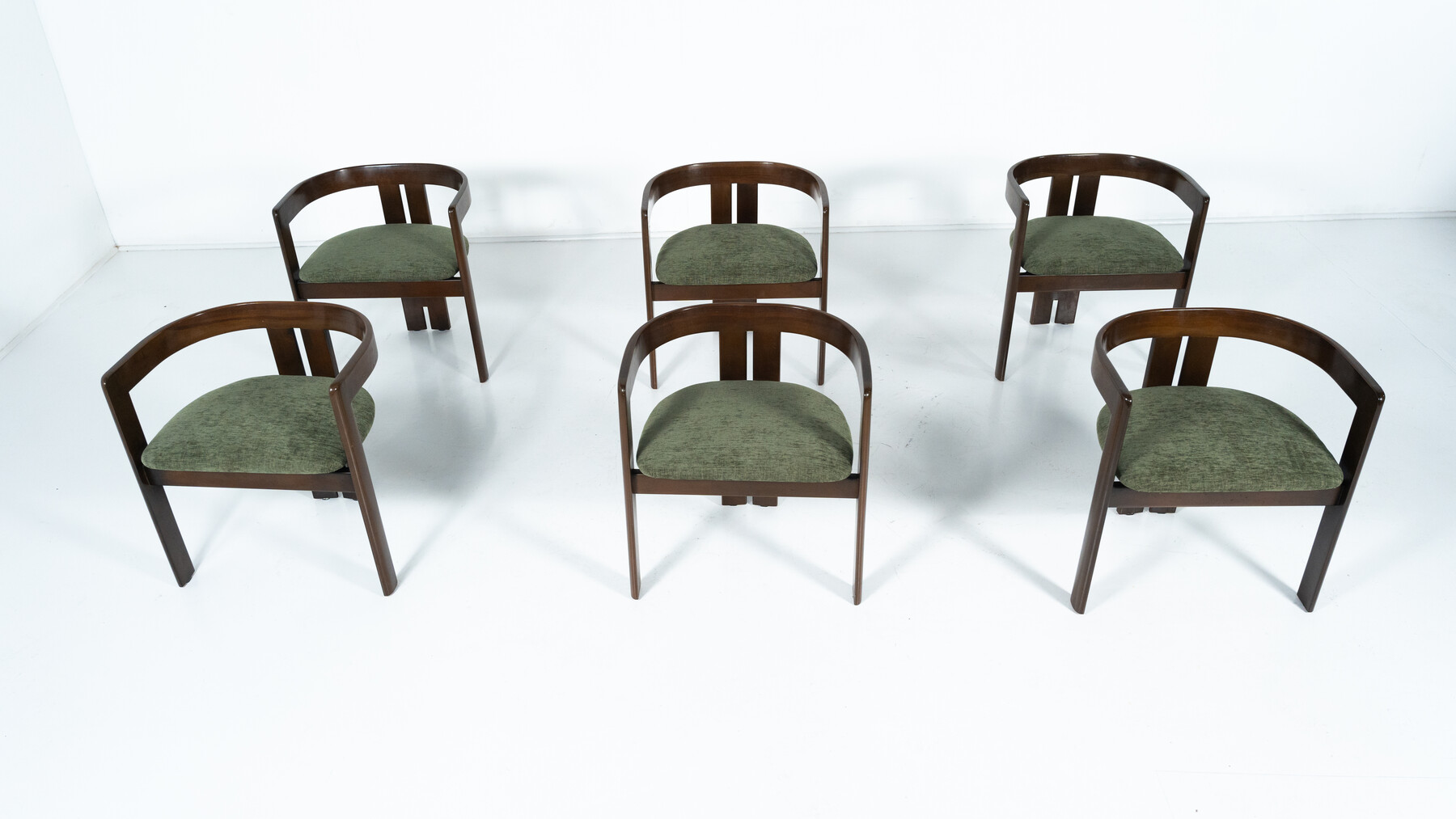 Mid-Century Modern Set of 6 Pigreco Armchairs by Tobia Scarpa, 1960s