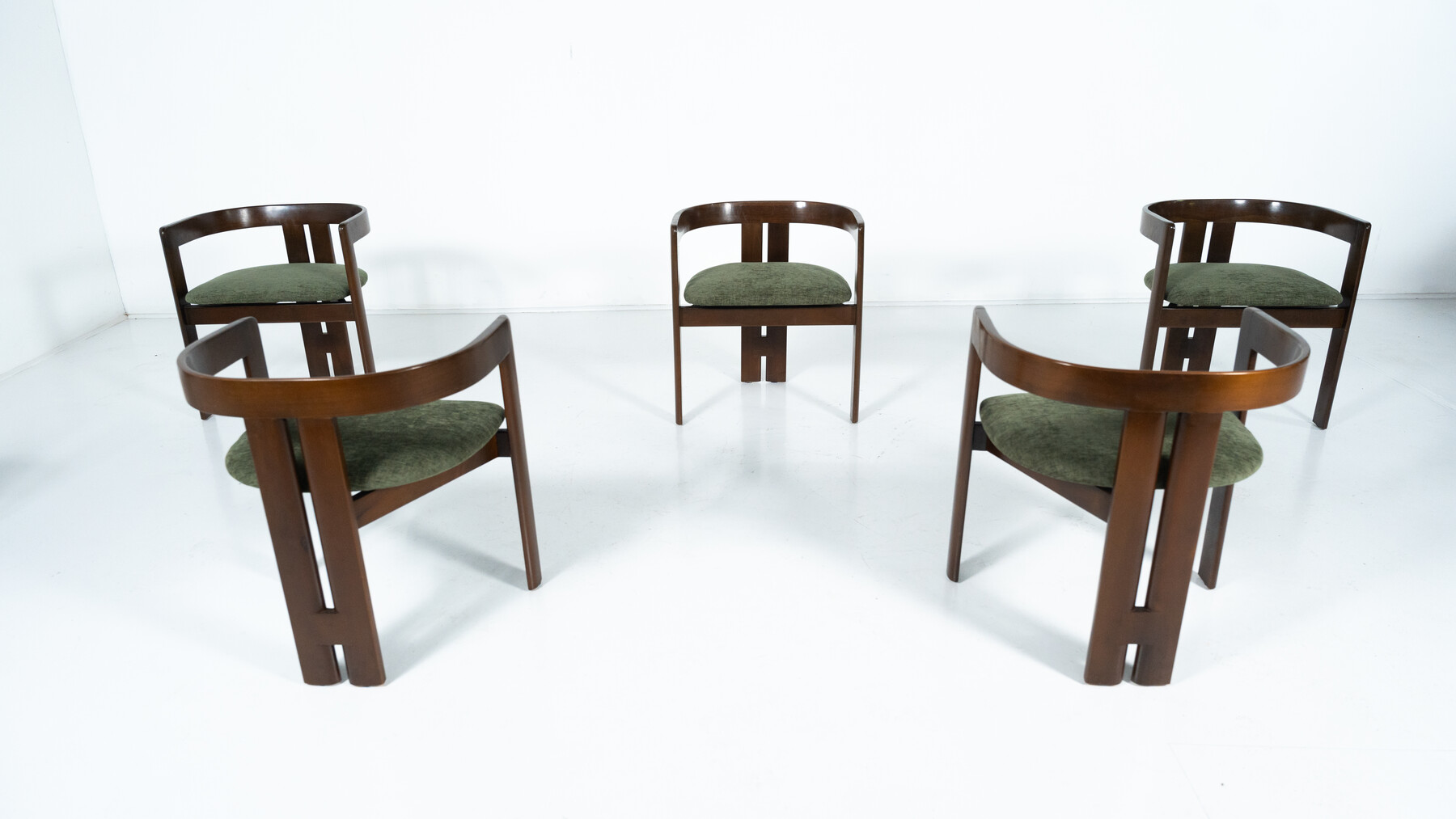 Mid-Century Modern Set of 6 Pigreco Armchairs by Tobia Scarpa, 1960s