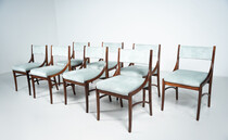 Mid-Century Modern Set of 8 Dining Chairs Model 110 by Ico Parisi for Cassina, 1960s