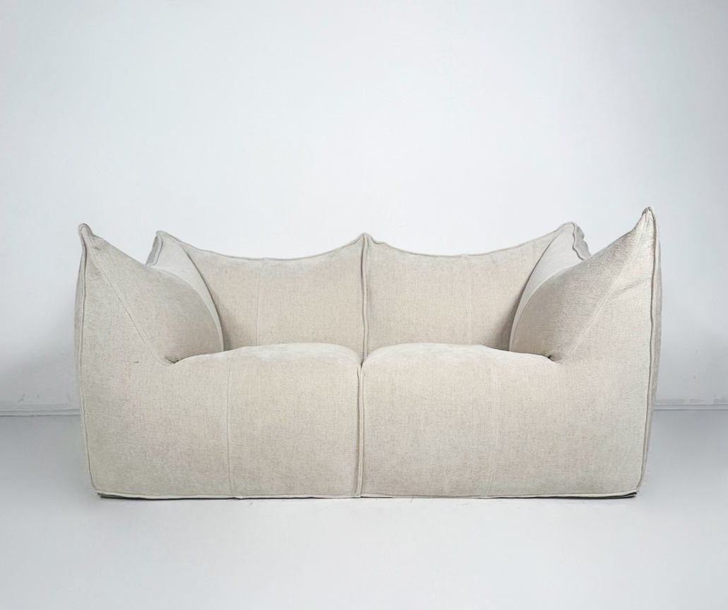 Mid-Century Modern Sofa Model Le Bambole by Mario Bellini for B&B Italia,1970s - New Upholstery