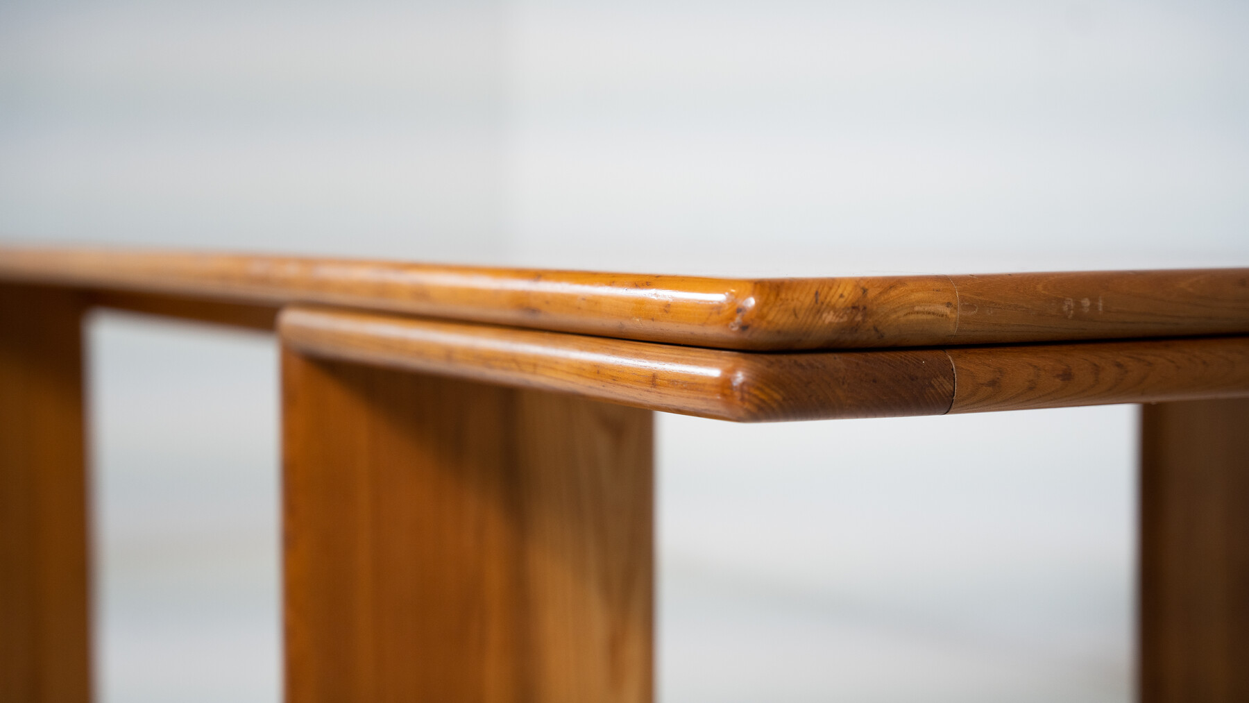 Mid-Century Modern Wooden Dining Table, in the style of Mario Marenco, Italy, 1980s