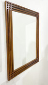 Mid-Century Modern Wooden Mirror, Sottsass Style 